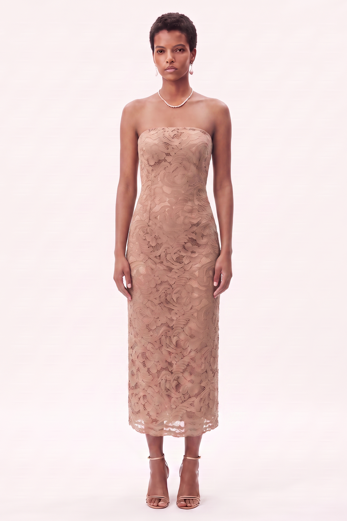 LIVIA MIDI DRESS  |  ROSE TAUPE  (20027)