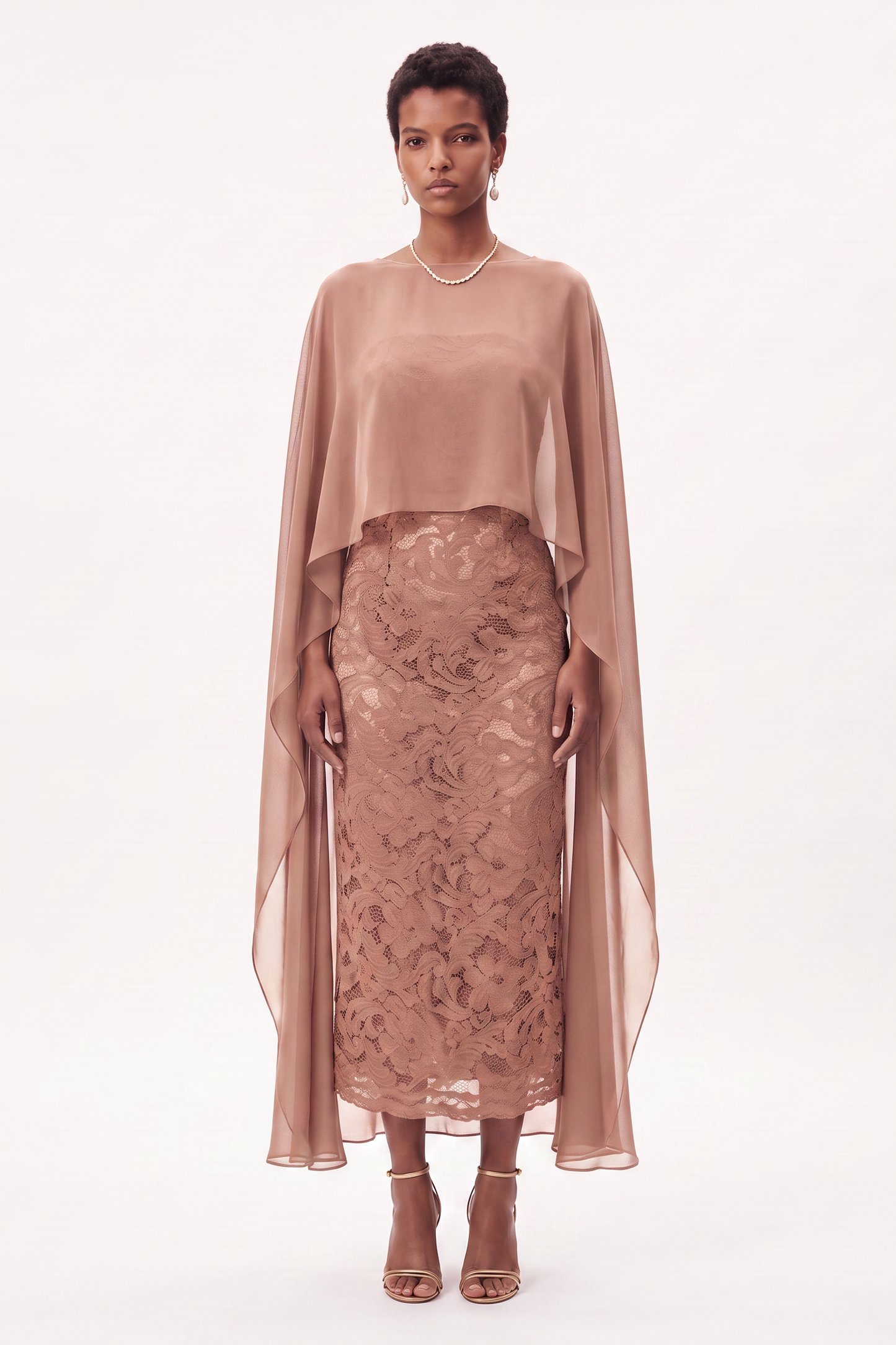 LIVIA MIDI DRESS  |  ROSE TAUPE  (20027)