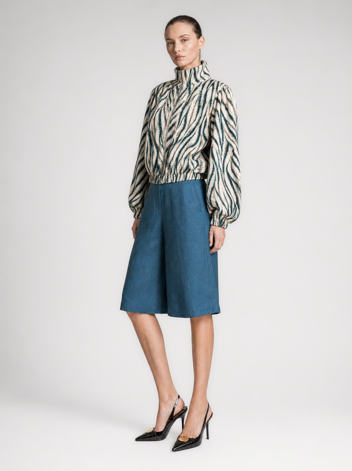 NERISSE BOMBER JACKET  |  ZEBRA  (210022)