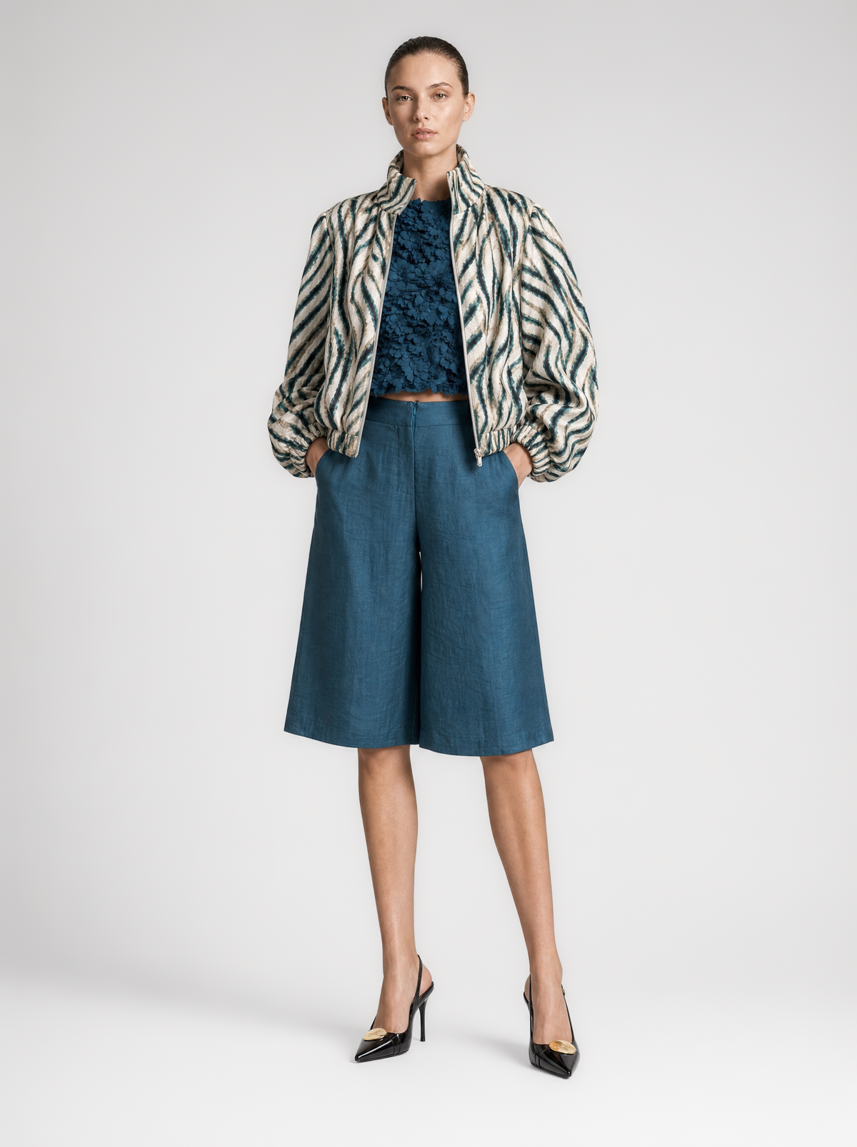 NERISSE BOMBER JACKET  |  ZEBRA  (210022)