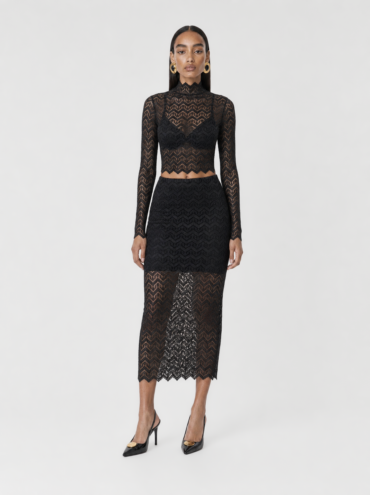ZARIA TOP  |  LUREX LACE  (210004A)