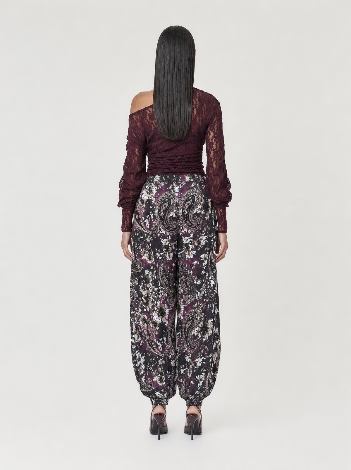 KASHMIRE LACE TOP  |  PLUM  (210014)