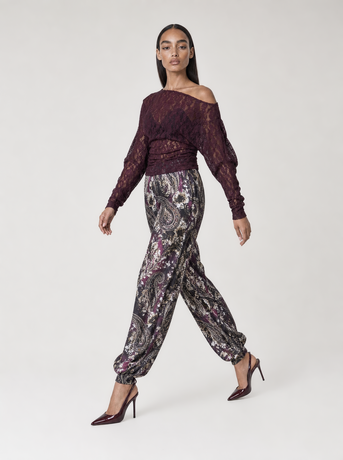 KASHMIRE LACE TOP  |  PLUM  (210014)