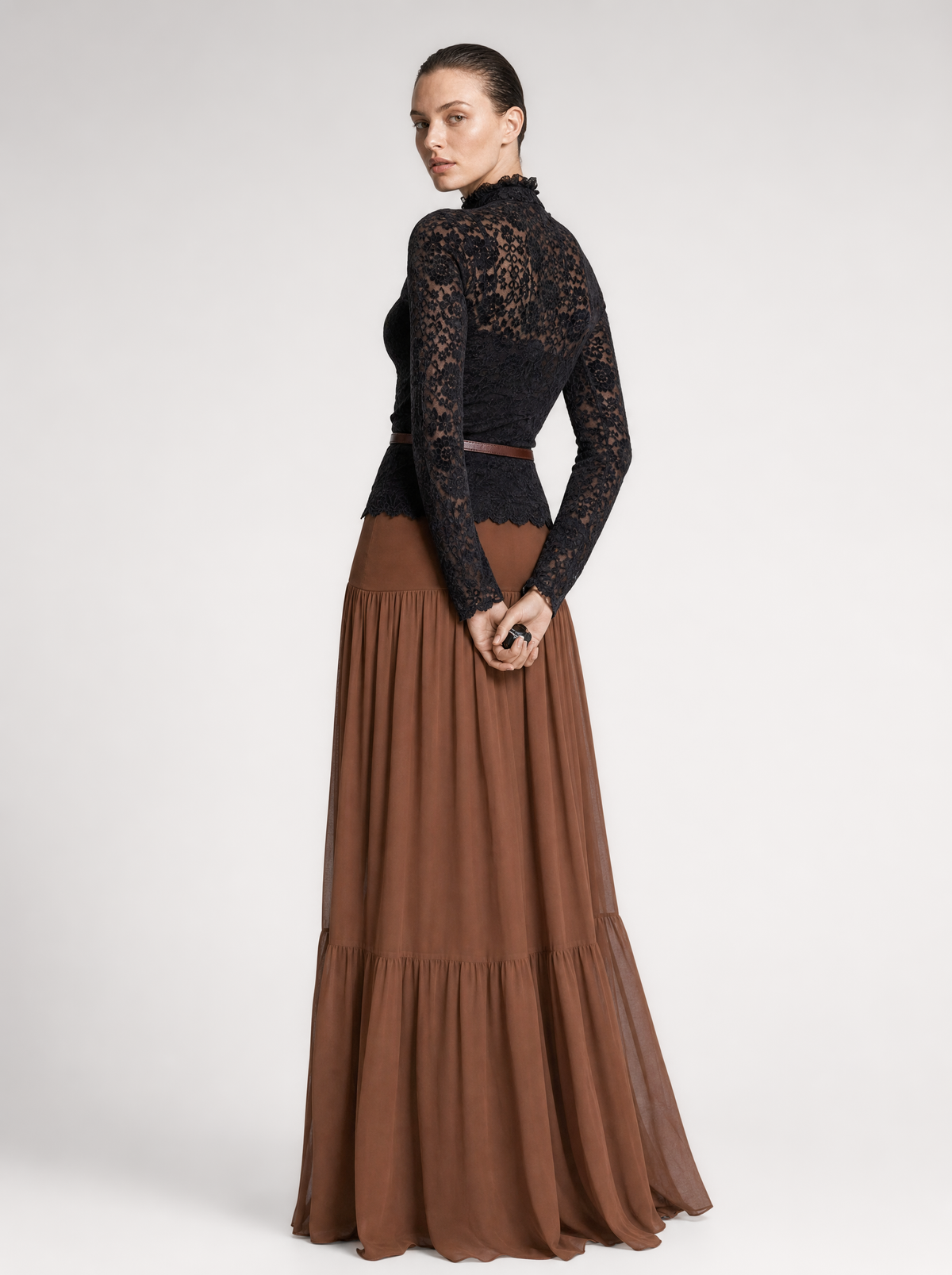NOLA CHIFFON MAXI SKIRT  |  210001B