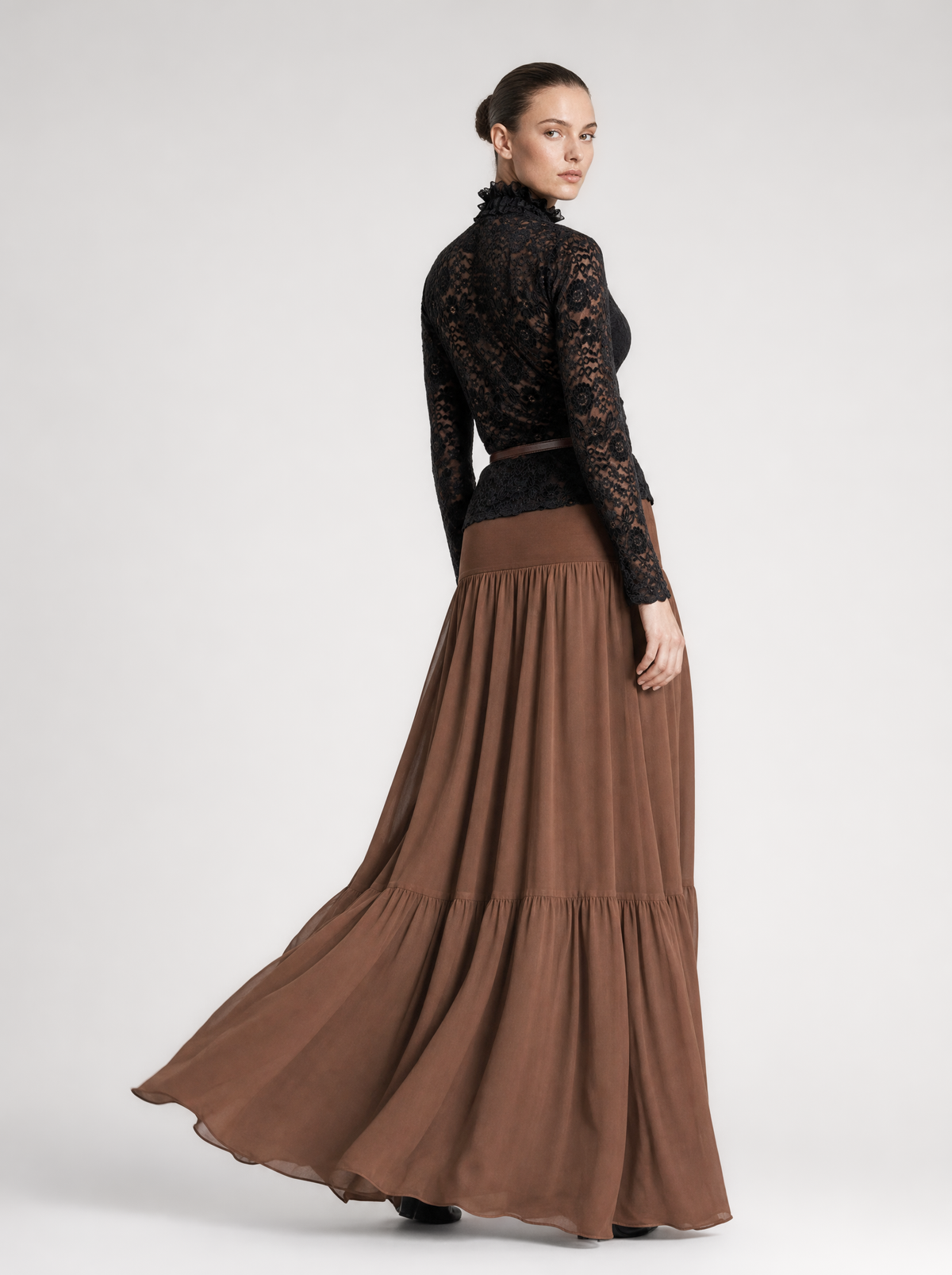 NOLA CHIFFON MAXI SKIRT  |  210001B