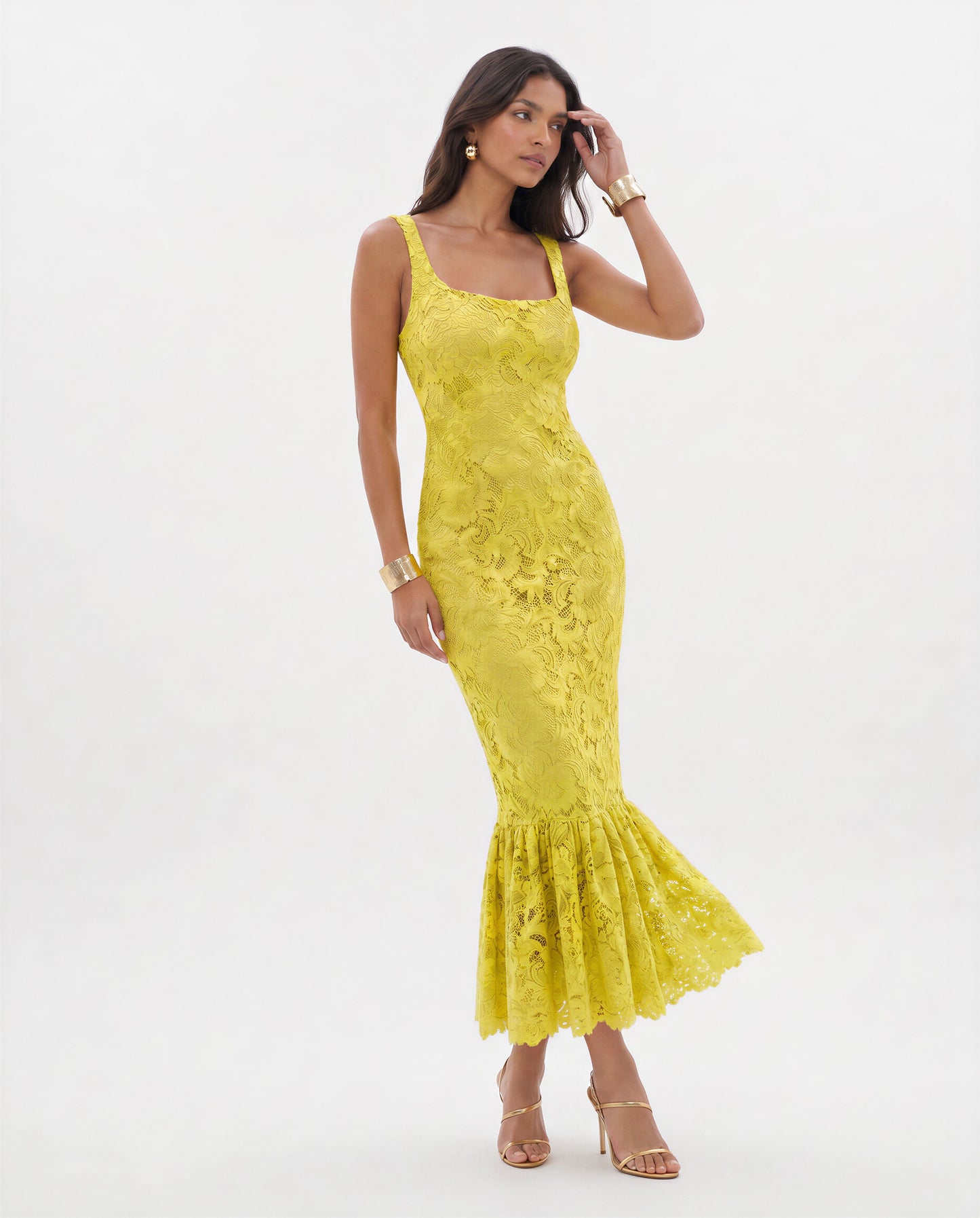 RAISA MIDI DRESS  |  LIMONCELLO   (20002)
