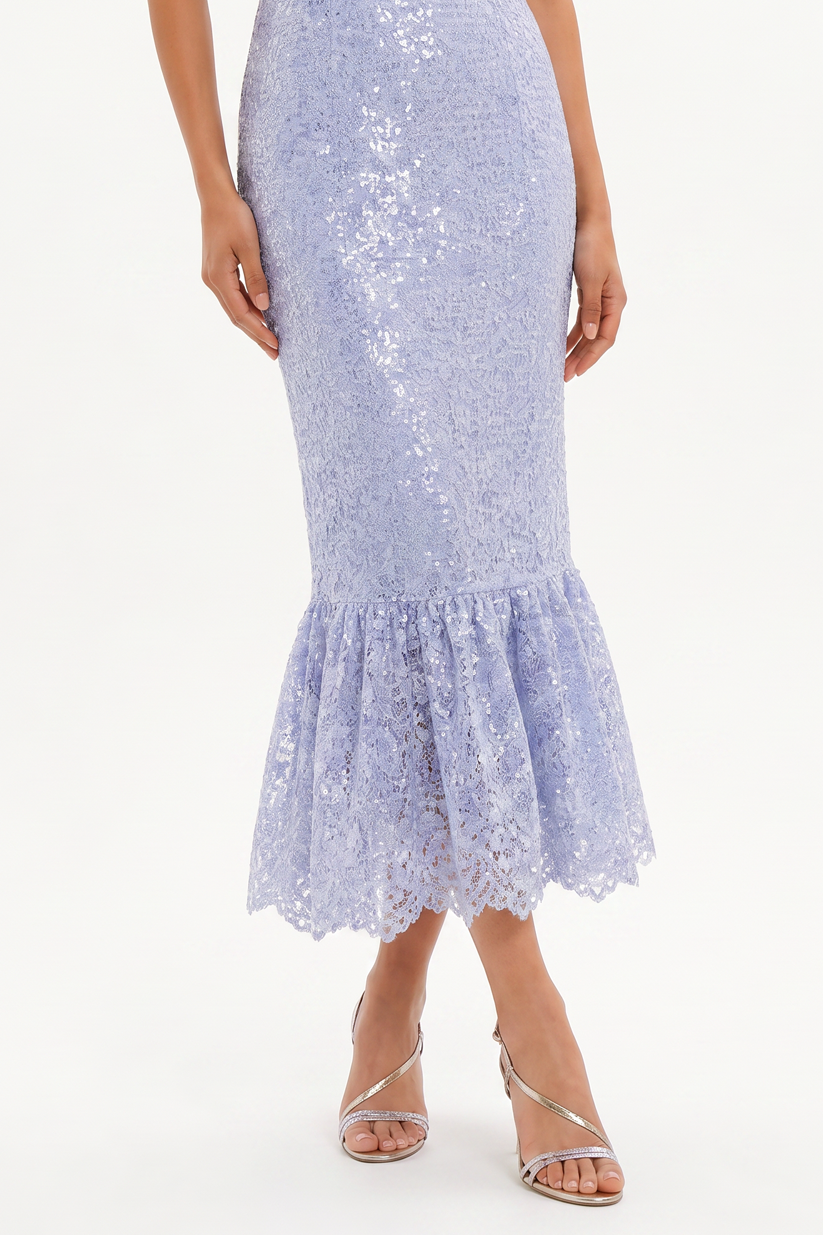 RAISA MIDI DRESS  | SHIMERING LACE  (20002)