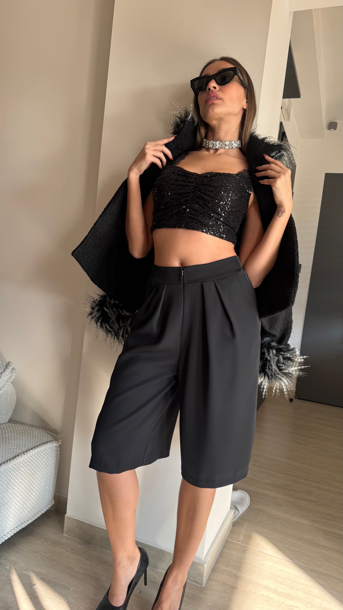 SYLIA COATIGAN | BLACK (19038)