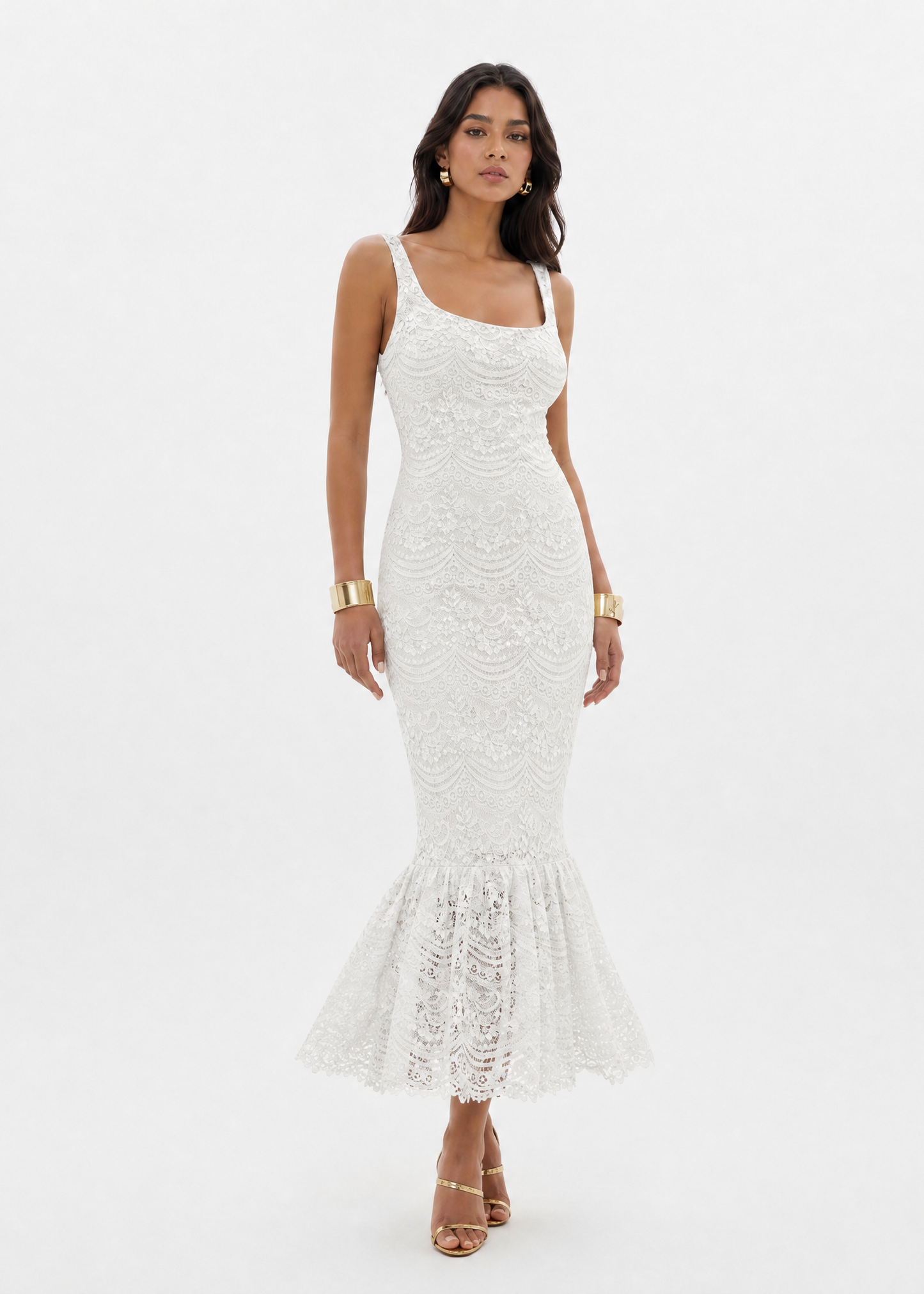 RAISA MIDI DRESS  |  WHITE  (20002)