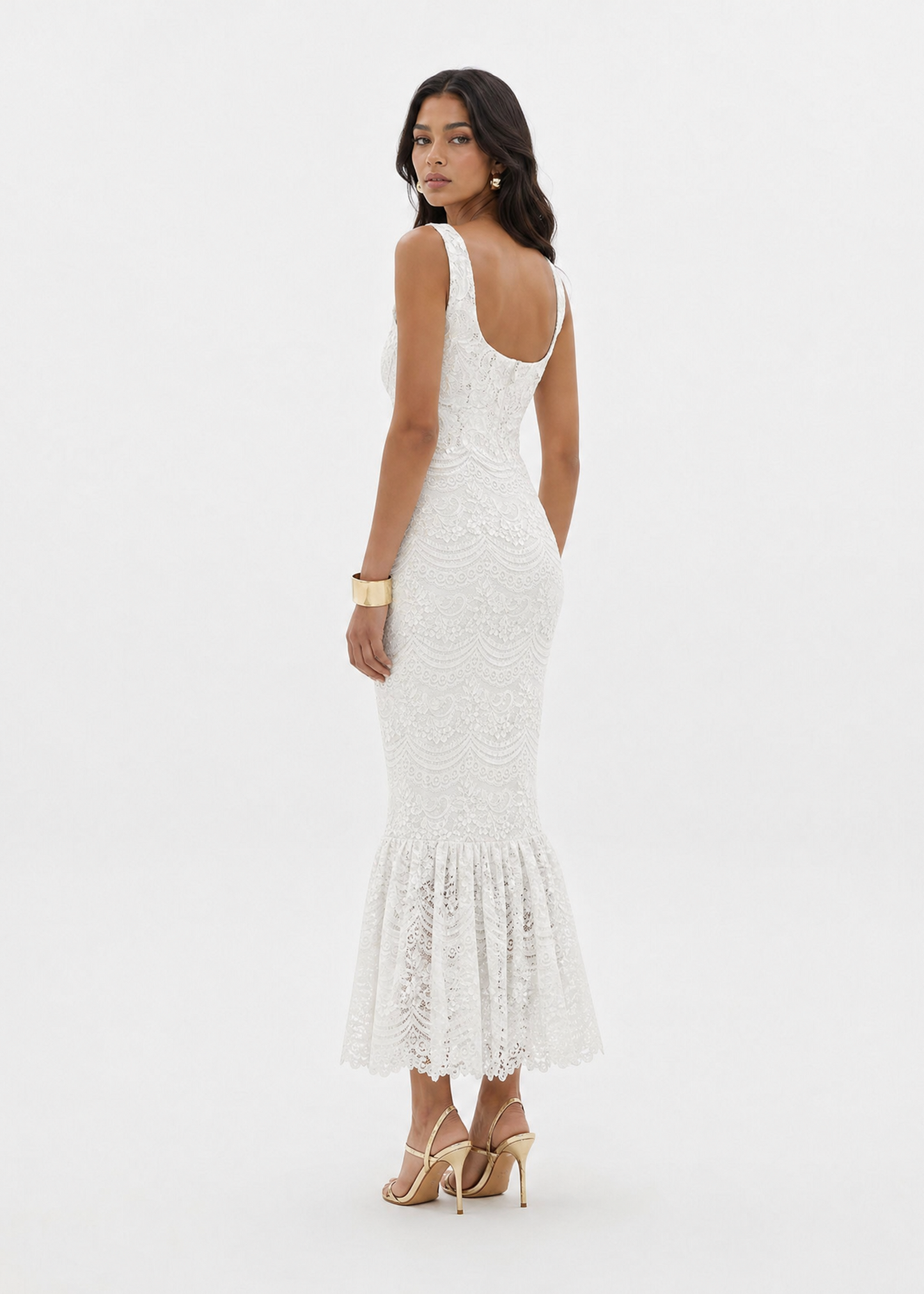 RAISA MIDI DRESS  |  WHITE  (20002)