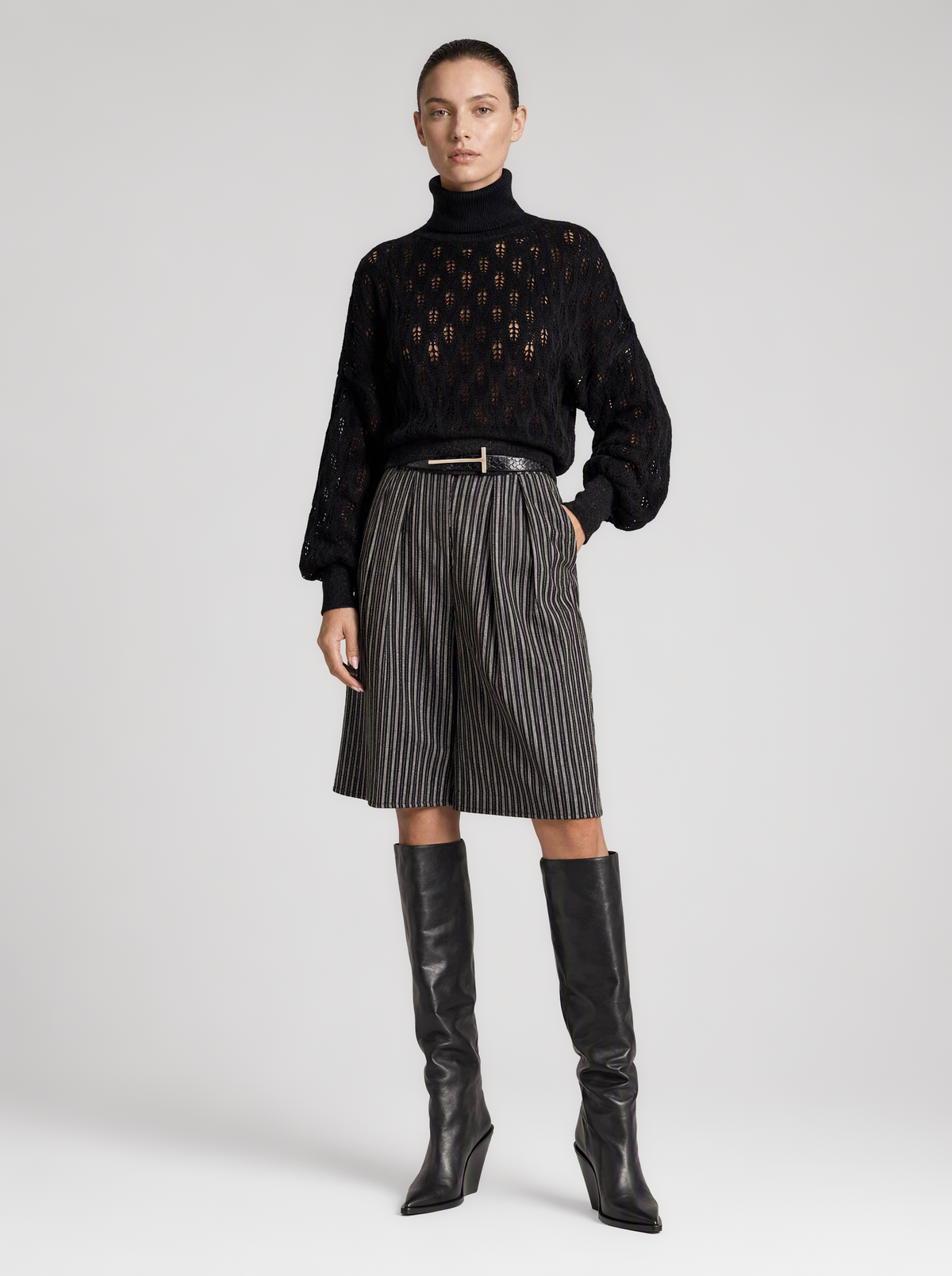 NAPOLIA BERMUDA SHORTS  |  BLACK  (210009)